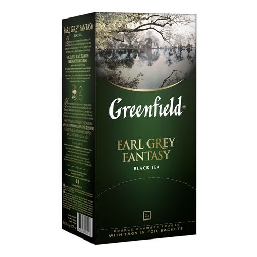 Чай черный Greenfield Earl Grey Fantasy в пакетиках 2 г х 25 шт