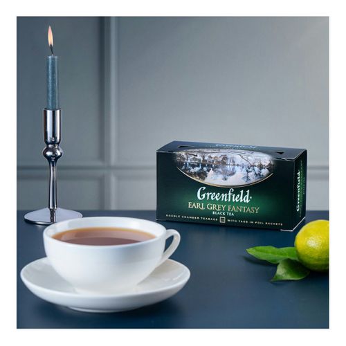 Чай черный Greenfield Earl Grey Fantasy в пакетиках 2 г х 25 шт