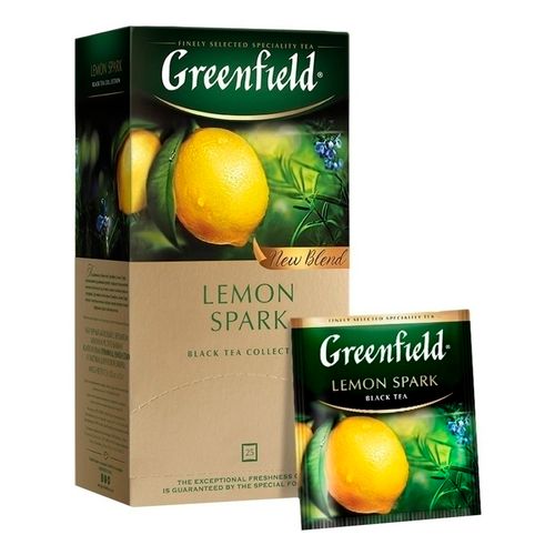 Чай черный Greenfield Lemon Spark в пакетиках 1,5 г х 25 шт