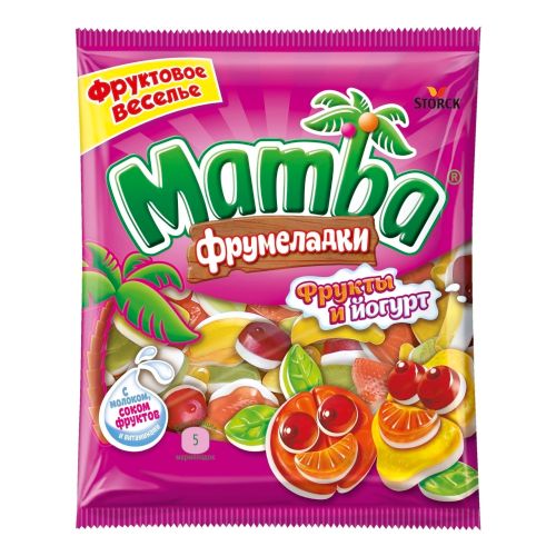 Мармелад Mamba Фрукты и Йогурт 72 г