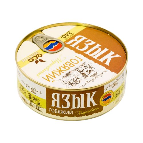 Язык говяжий EcoFood Armenia маринованный 240 г