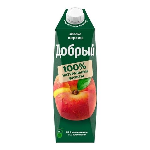 Напиток сокосодержащий Добрый персик-яблоко 1 л