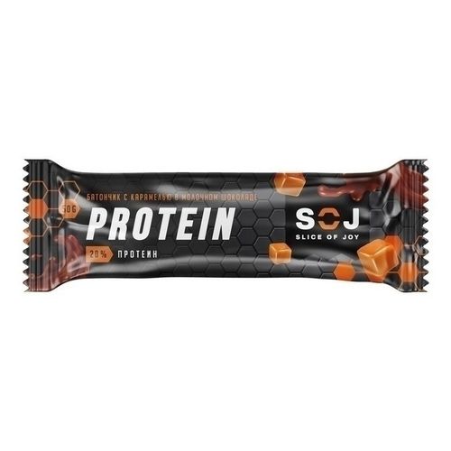 Батончик Slice of Joy Protein SOJ протеиновый с соленой карамелью 50 г
