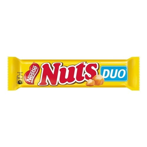 Батончик Nuts Duo шоколадный с фундуком 66 г