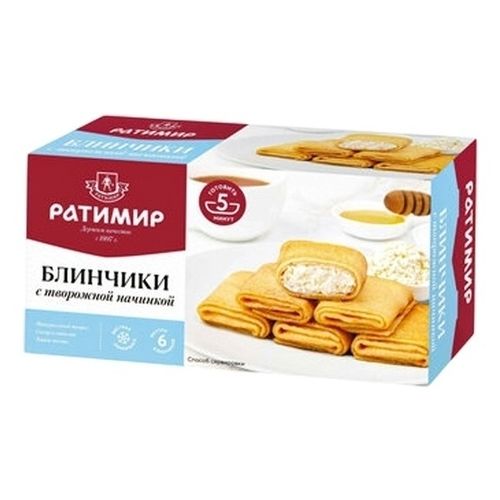 Блины Ратимир с творожной начинкой замороженные 420 г