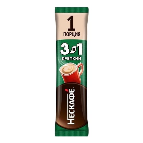 Кофейный напиток Нескафе 3 в 1 Крепкий растворимый 14,5 г