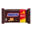 Батончики Snickers шоколадный жареный арахис-карамель-нуга 40 г х 4 шт