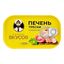 Печень трески Капитан Вкусов кусочки в собственном соку 115 г