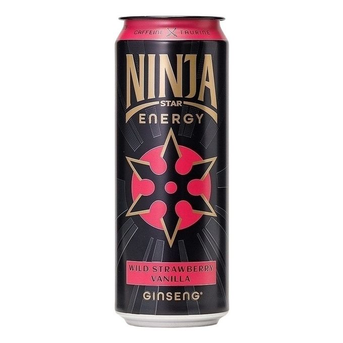 Энергетический напиток Ninja Star Energy Wild Strawberry-Vanilla