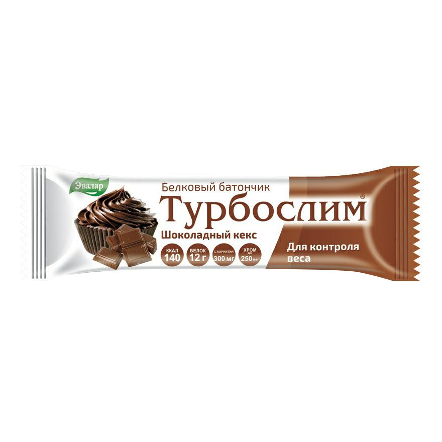 Турбослим батончик шоколадный кекс 50 г