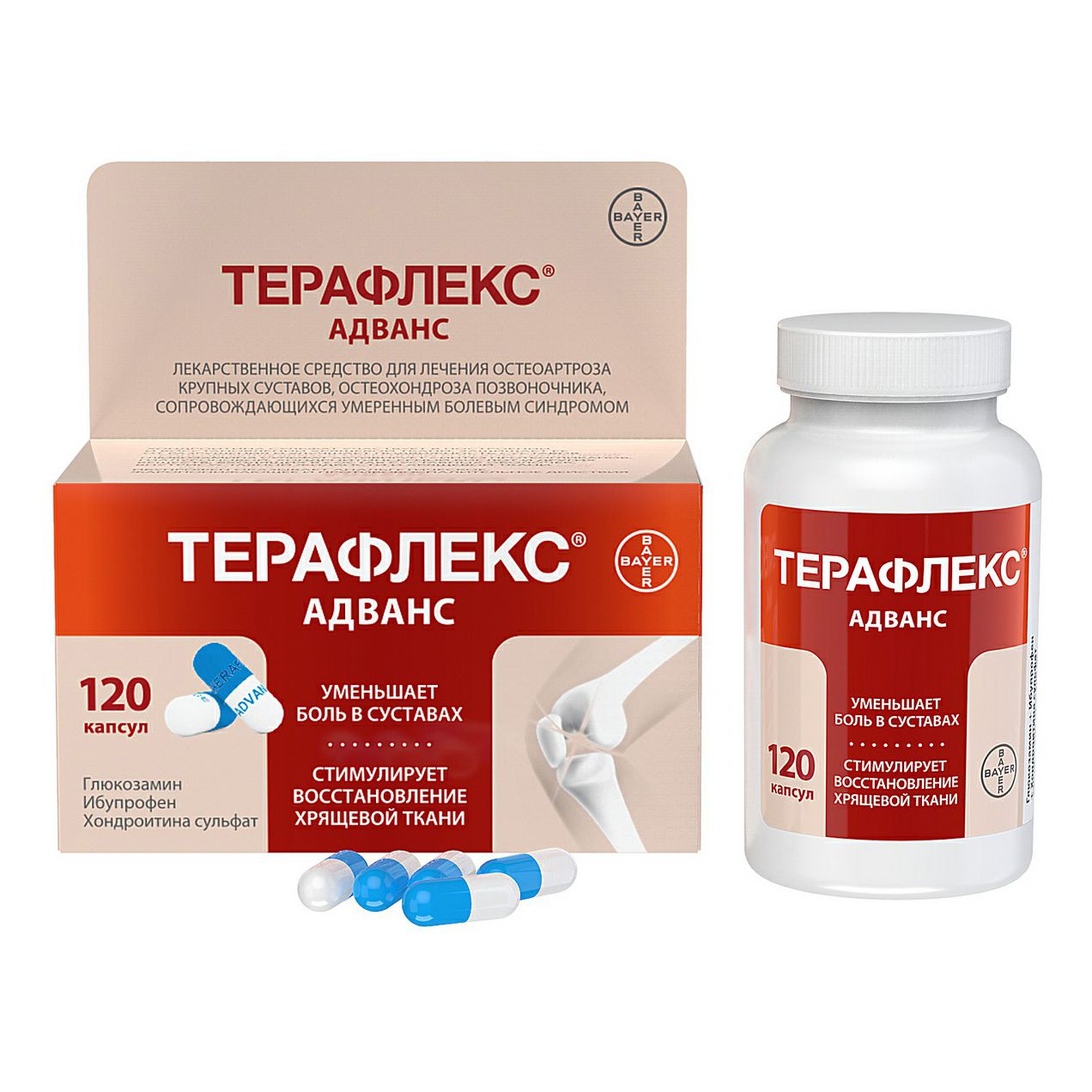 Терафлекс Адванс капсулы 250 мг + 100 мг + 200 мг 120 шт