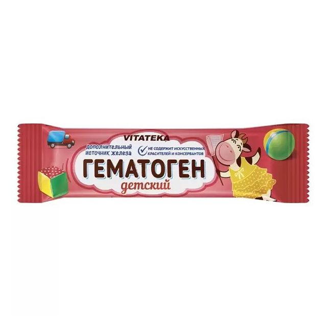Vitateka Гематоген с кедровым орехом батончик 40 г