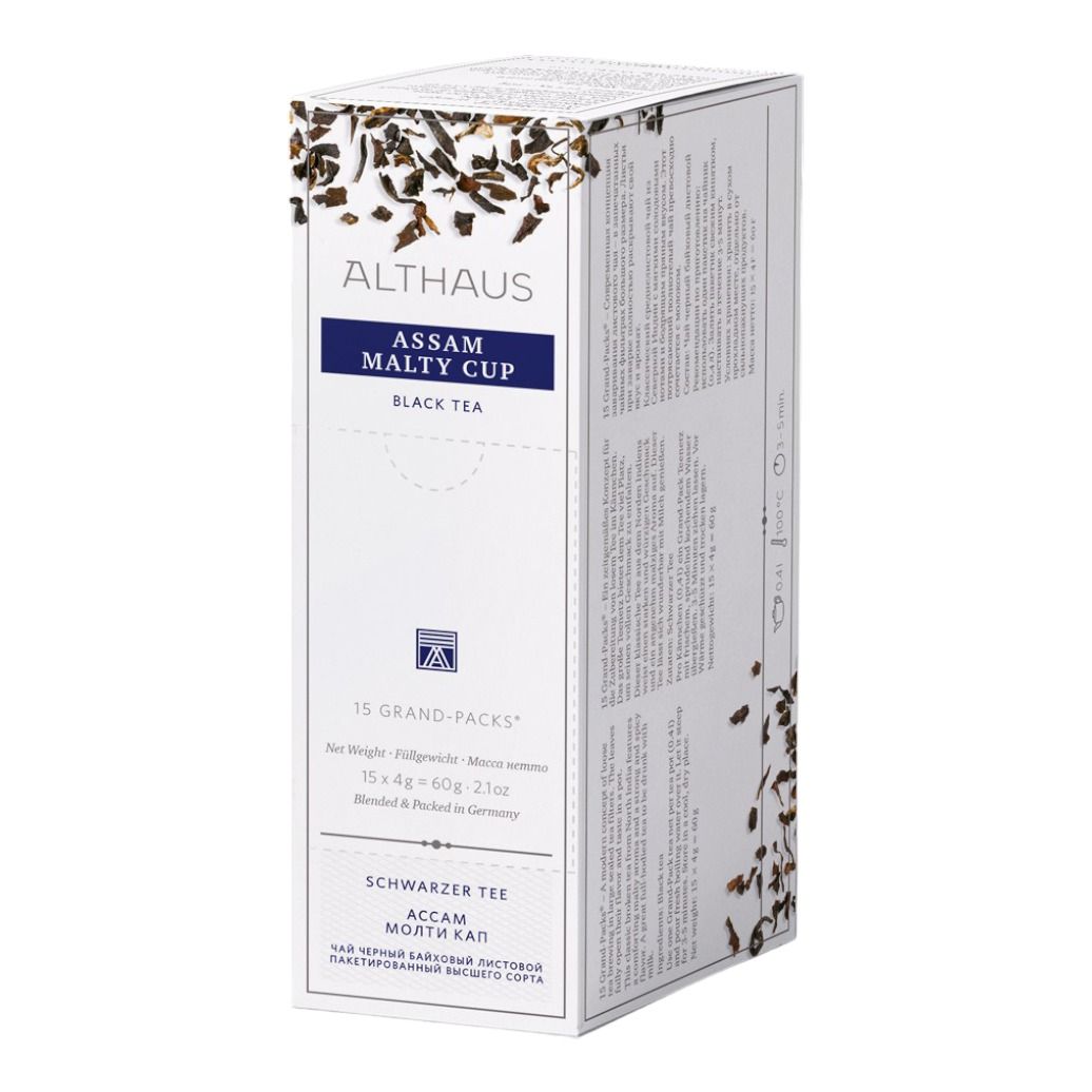 Чай черный Althaus Assam Malty Cup Grand Pack в пакетиках 4 г х 15 шт