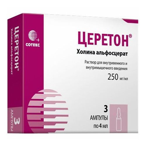 Церетон раствор 250 мг 4 мл х 3 шт