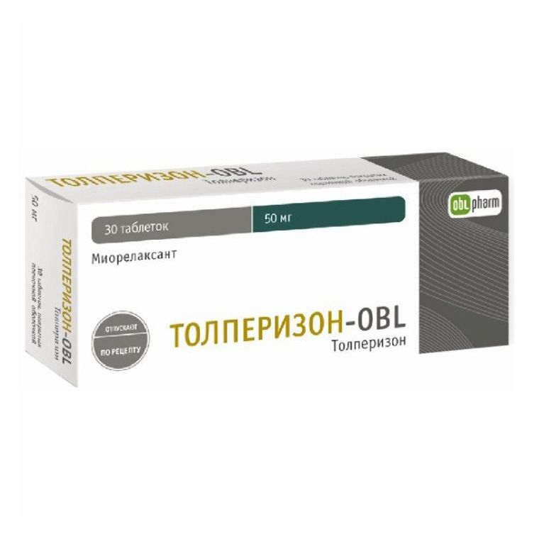 Толперизон-OBL таблетки 50 мг 30 шт
