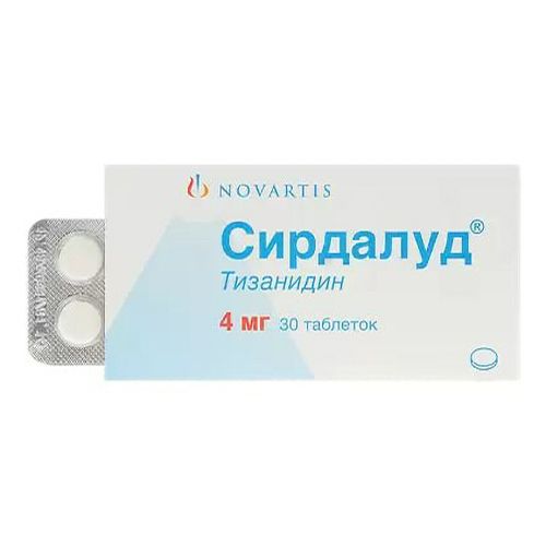 Сирдалуд таблетки 4 мг 30 шт