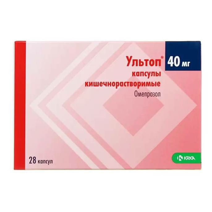 Ультоп капсулы 40 мг 28 шт