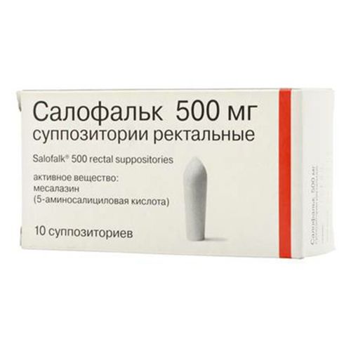 Салофальк свечи 500 мг 10 шт