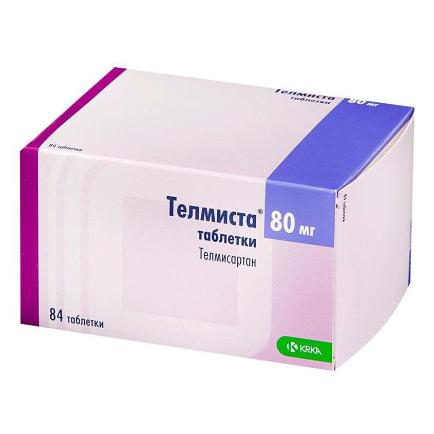 Телмиста таблетки 80 мг 84 шт