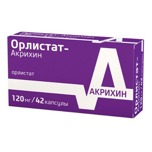 Орлистат-Акрихин капсулы 120 мг 84 шт