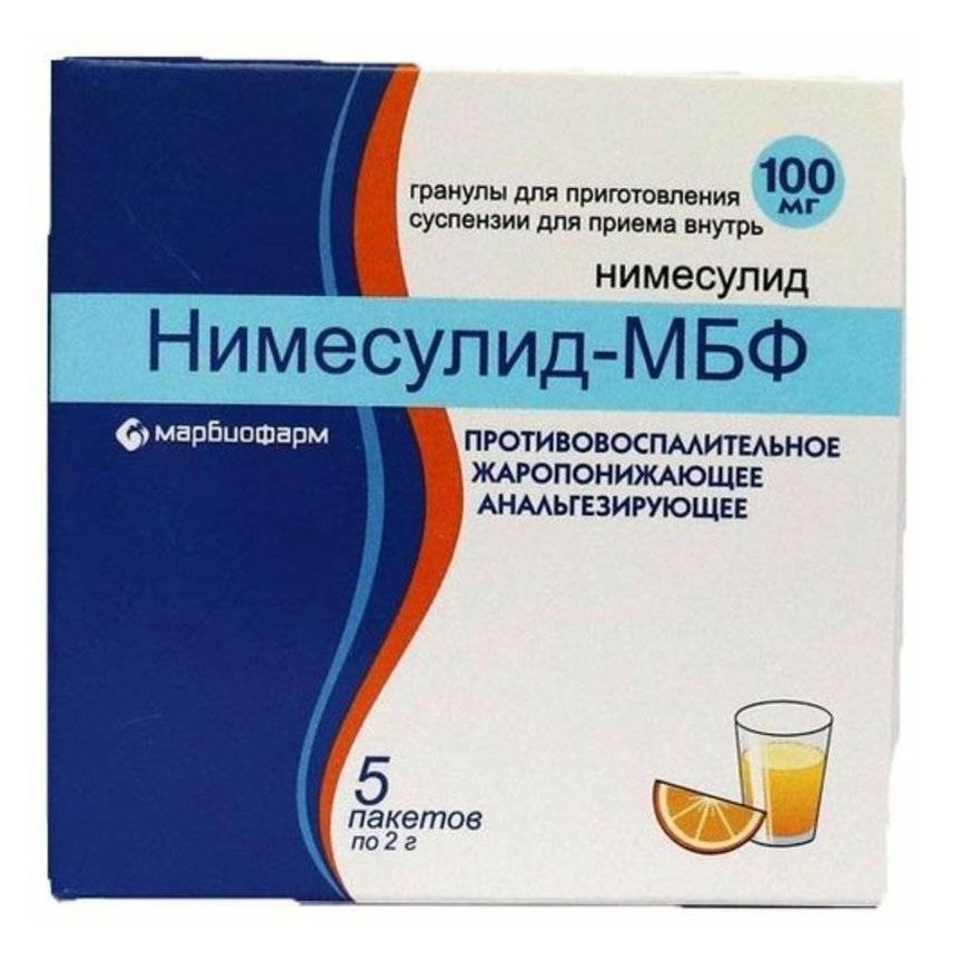 Нимесулид-МБФ гранулы 100 мг 30 шт