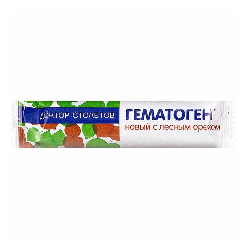Доктор Столетов Гематоген 40 г с лесным орехом