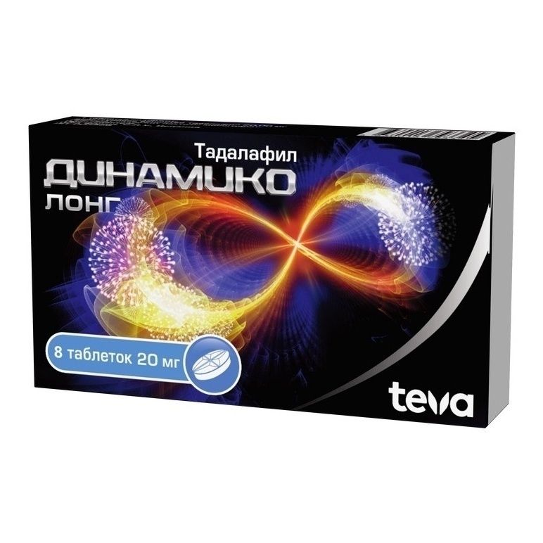 Динамико Лонг таблетки 20 мг 8 шт