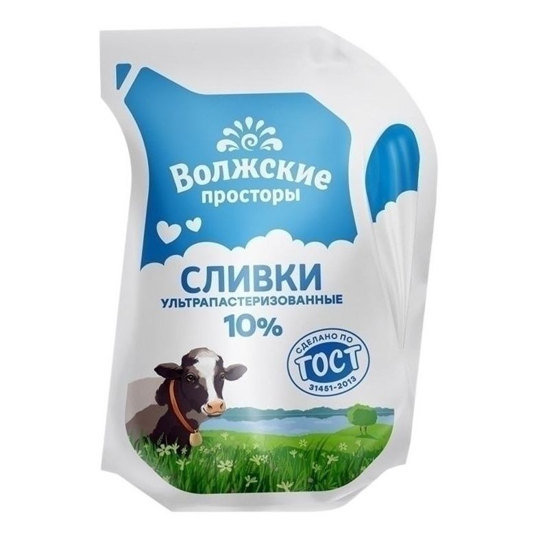 Сливки Волжские Просторы 0,2 л