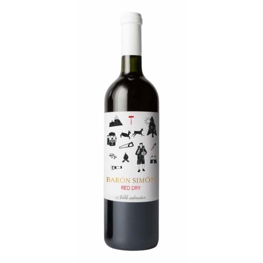 Красное сухое вино Baron Simon 0,75 л