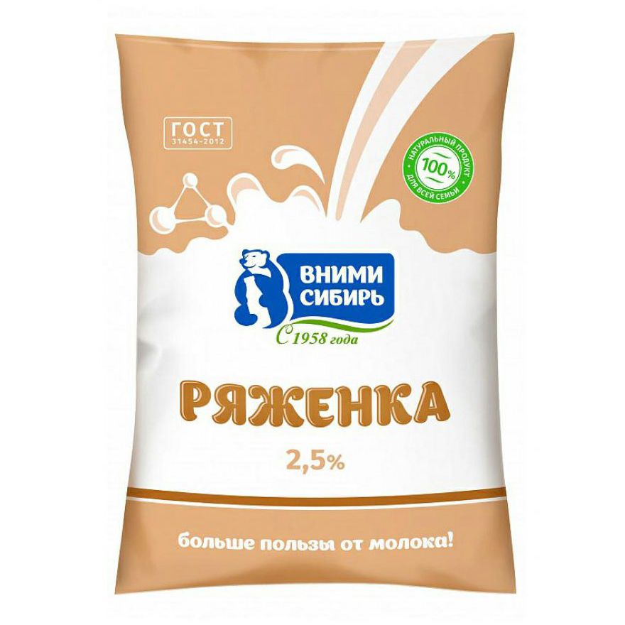 Ряженка Вними Сибирь 0,9 л