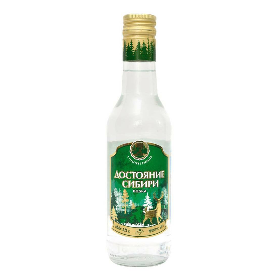 Водка Достояние Сибири 0,25 л