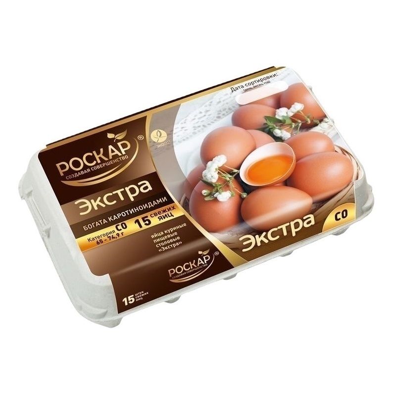 Яйца С0 Роскар 15 шт.