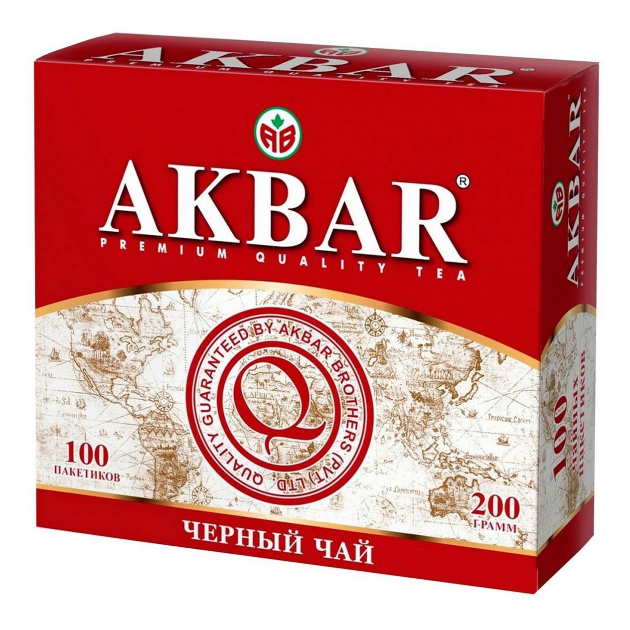 Чай Акбар в пакетиках 200 г