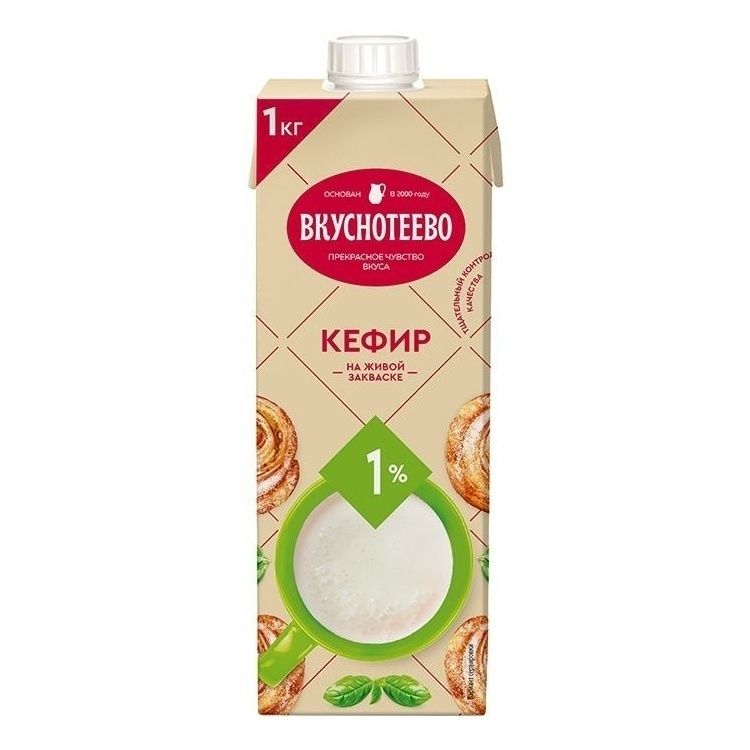 Кефир Вкуснотеево 1 л