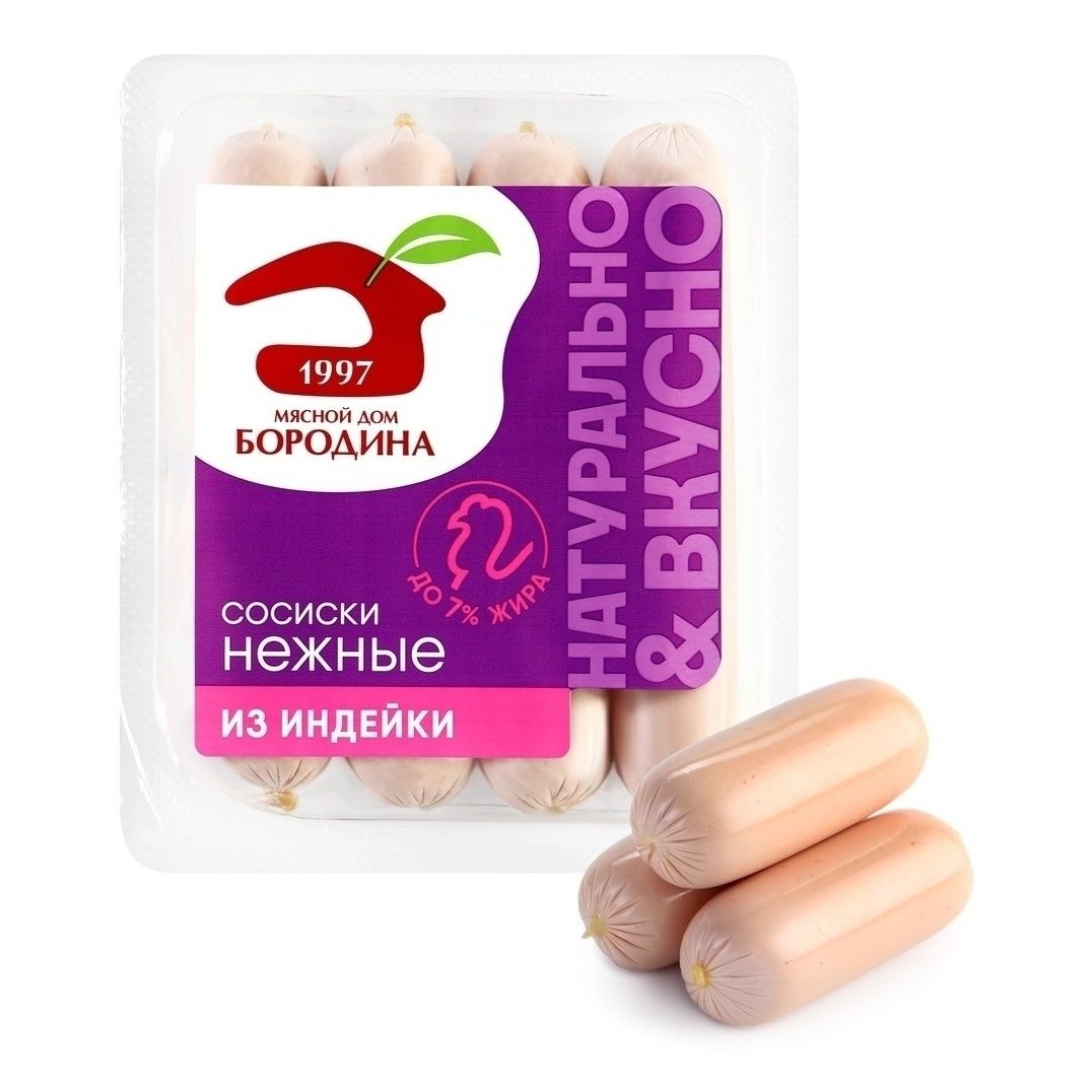 Сосиски Мясной Дом Бородина 240 г