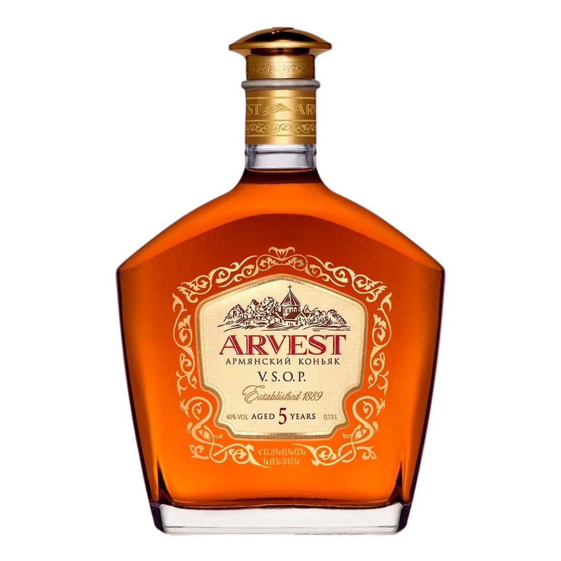Коньяк Arvest 5 лет 0,75 л