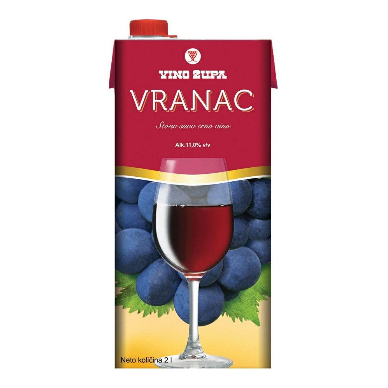 Красное сухое вино Vino Zupa 2 л