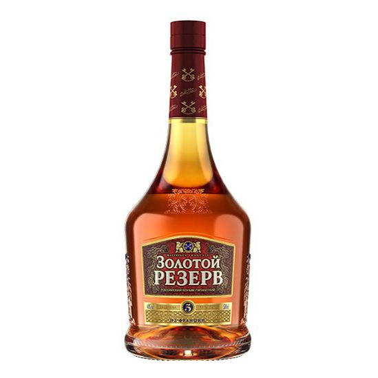 Коньяк Золотой Резерв 5 лет 0,5 л
