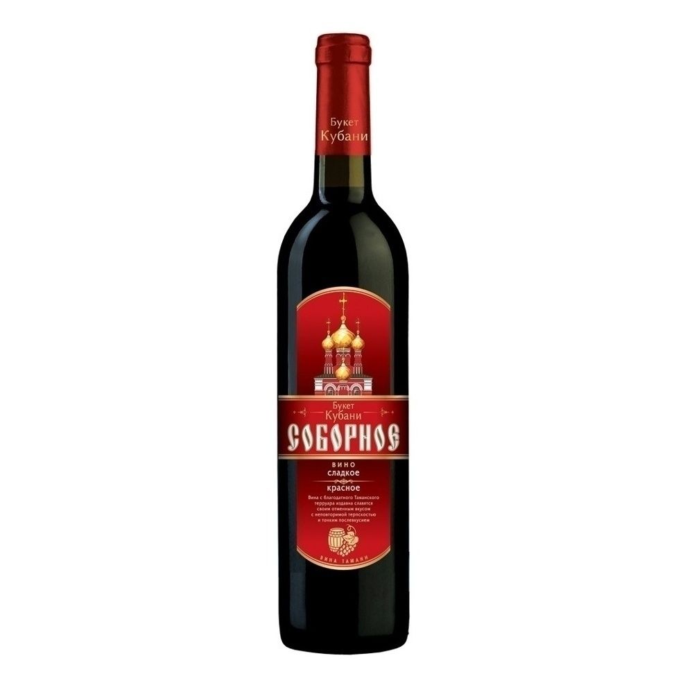Красное сладкое вино Букет Кубани 0,7 л