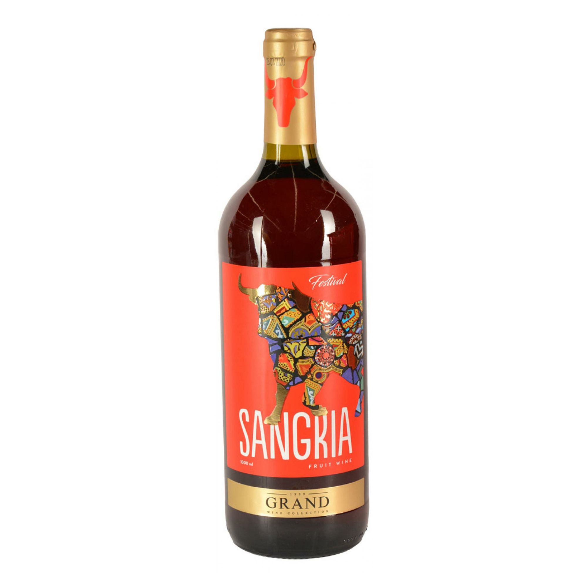 Красное полусладкое вино Sangria 1 л