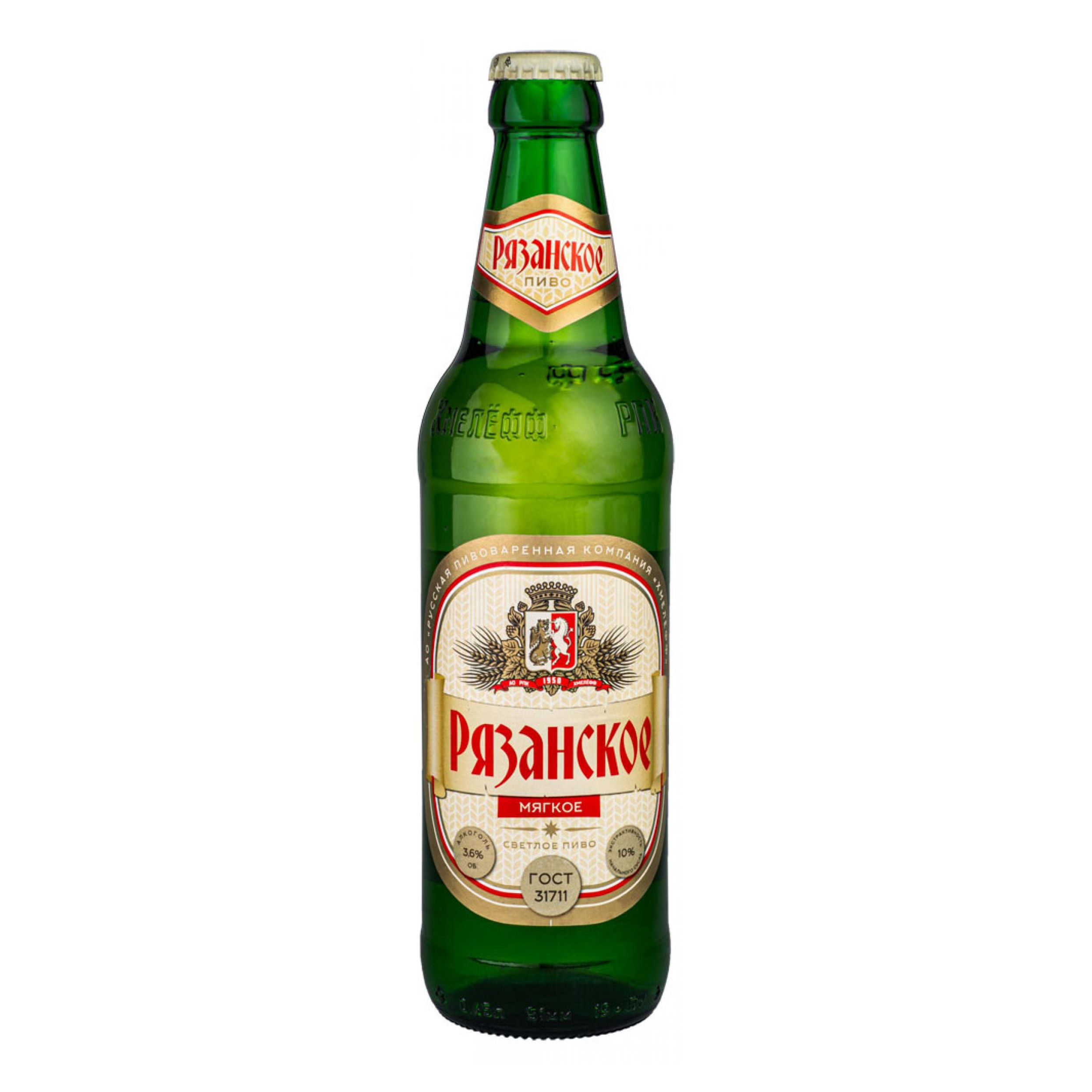 Пиво Рязанское светлое 0,45 л
