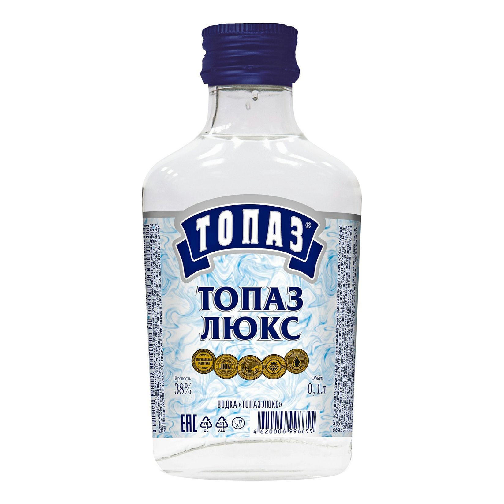 Водка Топаз 0,1 л