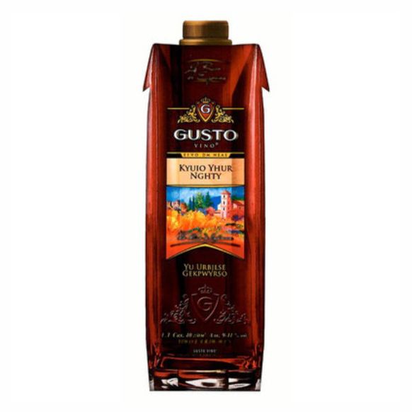 Красное сухое вино Gusto 1 л