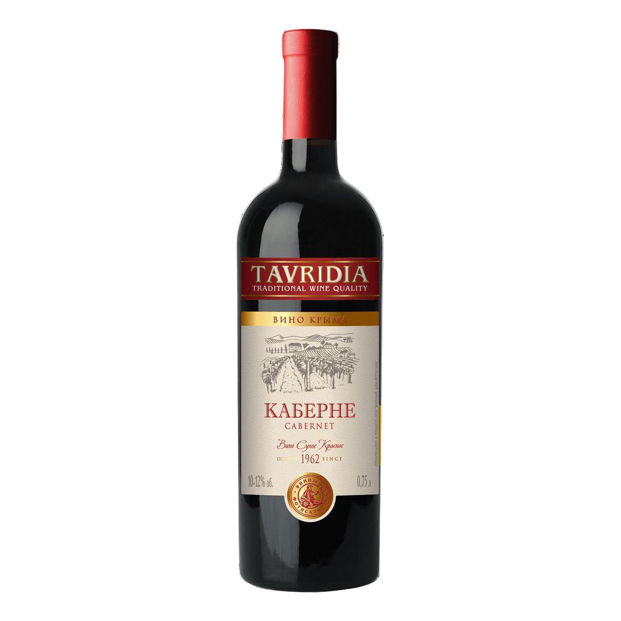 Красное сухое вино Tavridia Каберне 0,75 л