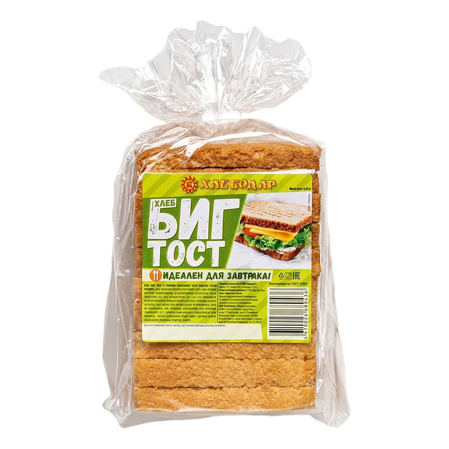 Хлеб для тостов Хлебодар 250 г
