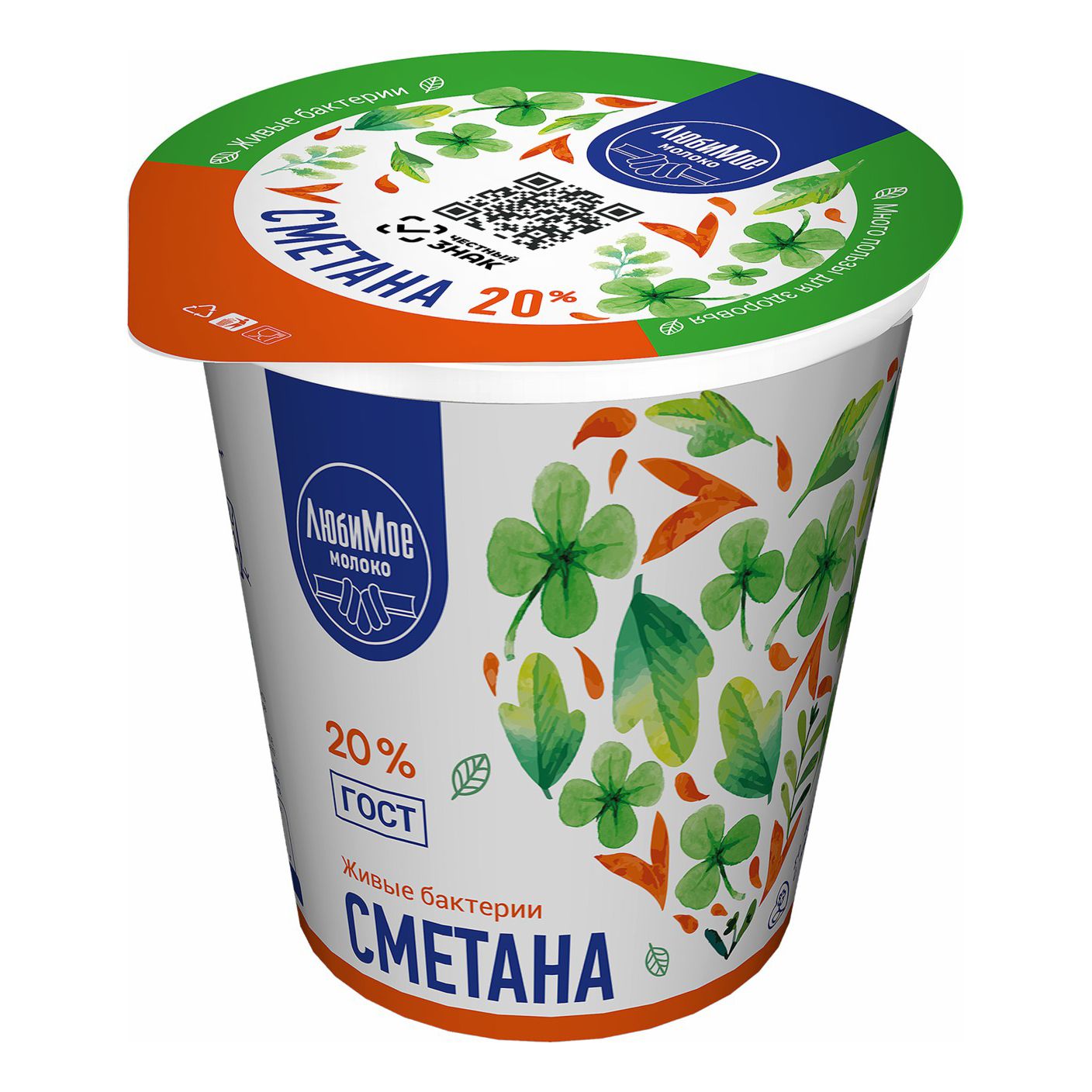 Сметана Любимое молоко 400 г