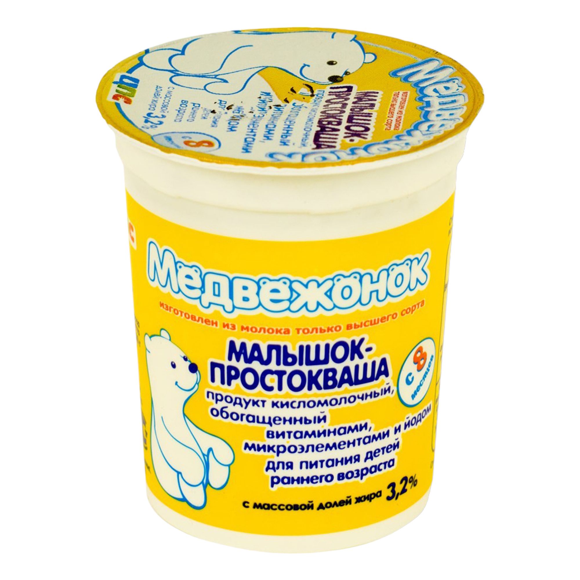 Простокваша Медвежонок 0,2 л