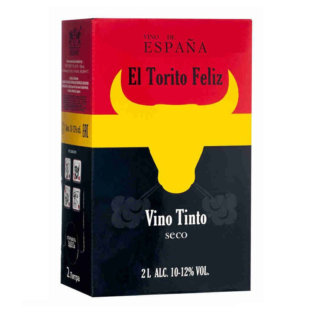 Красное сухое вино El Torito Feliz 2 л