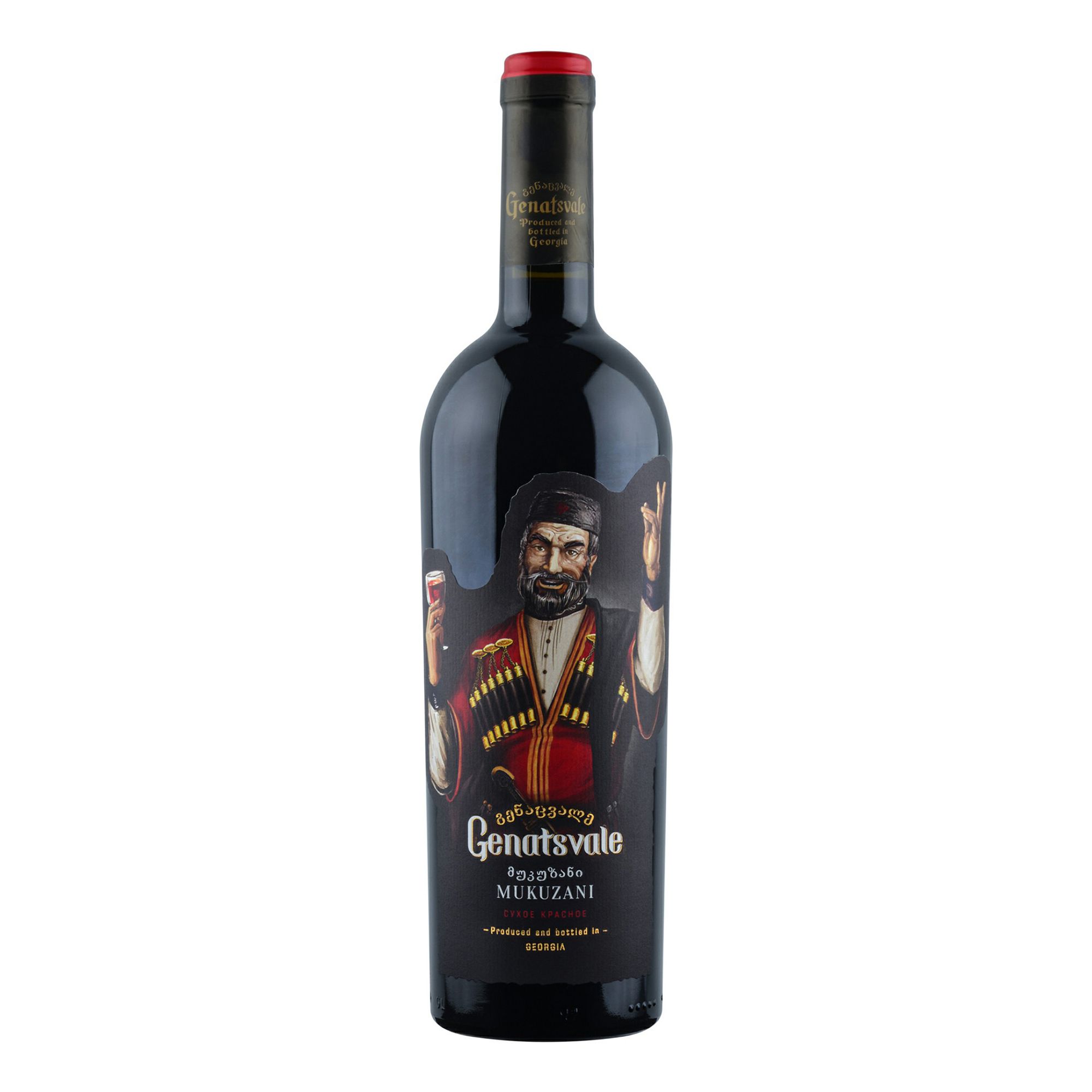 Красное сухое вино Genatsvale Мукузани 0,75 л