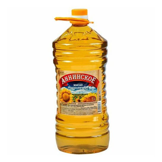 Масло подсолнечное Аннинское 3 л